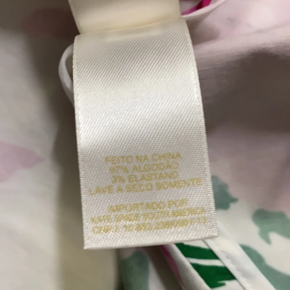 kate spade White Floral Fit-and-Flare Dress with Pink, Blue & Green Print
